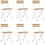 vidaXL Ensemble de bistro pliable 7 Pièces bois d'acacia solide et acier