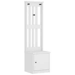 vidaXL Portemanteau SANDNES blanc 45x40x159 5 cm bois massif pin
