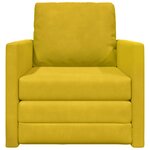 vidaXL Canapé-Lit Jaune foncé 74 x 77 x 81 cm Velours