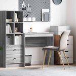 vidaXL Bureau Sonoma gris 80 x 40 x 76 cm Bois d'ingénierie