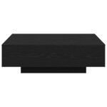 vidaXL Table basse Chêne noir 100 x 100 x 31 cm Bois d'ingénierie