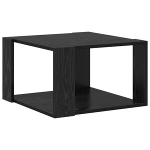 vidaXL Table basse Chêne noir 51 5 x 51 5 x 30 cm Bois d'ingénierie