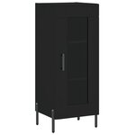vidaXL Buffet Noir 34 5x34x90 cm Bois d'ingénierie