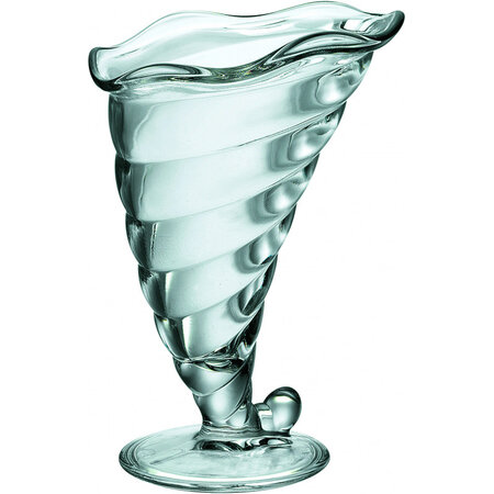 Coupe à glaces et desserts vague 300 ml - lot de 6 - stalgast -  - verre x180mm