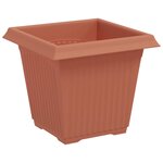 vidaXL Pots de plantes 24 Pièces Rouge brique 16 x 16 x 14 cm Plastique