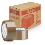 Ruban adhésif polypropylène havane raja standard  28 microns 48 mm x 66 m (lot de 6)