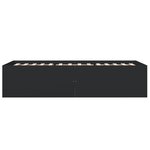 vidaXL Cadre de lit sans matelas noir 90x190 cm