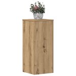 vidaXL Supports pour plantes 2 Pièces chêne artisanal bois d'ingénierie