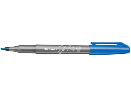 Feutre 'Sign Pen' Pte 1 mm Bleu LUXOR