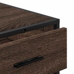 vidaXL Commode chêne marron 70x41x70 cm bois d'ingénierie