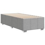 vidaXL Cadre de lit sans matelas gris clair 90x190 cm tissu