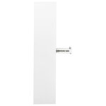 vidaXL Armoire de bureau Blanc 90x40x180 cm Acier et verre trempé