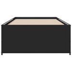 vidaXL Cadre de lit sans matelas noir 100x200 cm