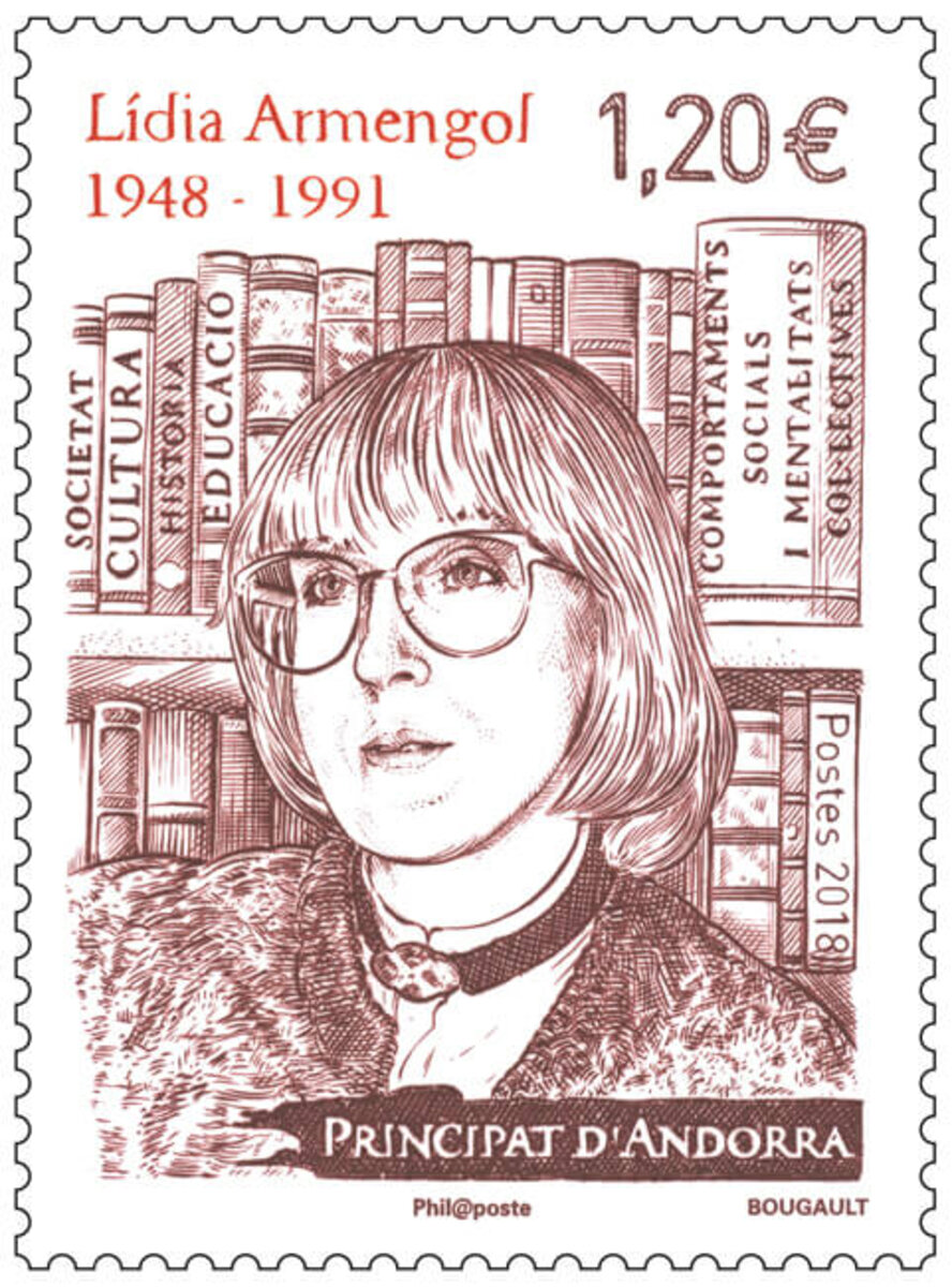 Timbre - Andorre - Lidia Armengol - Europe - La Poste