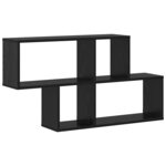 vidaXL Étagère Murale Chêne noir 100 x 20 x 53 cm Bois d'ingénierie
