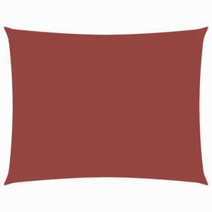 vidaXL Voile de parasol tissu oxford rectangulaire 3x4 5 m terre cuite