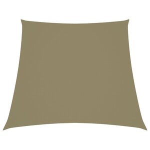 vidaXL Voile de parasol Tissu Oxford trapèze 2/4x3 m Beige