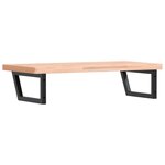 vidaXL Étagère de vasque murale acier et bois massif de hêtre