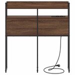 vidaXL Tête de lit de rangement Chêne marron 75 cm Bois d'ingénierie