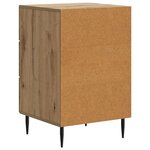 vidaXL Cabinet de chevet avec tiroir Chêne artisanal 43 x 41 x 66 5 cm