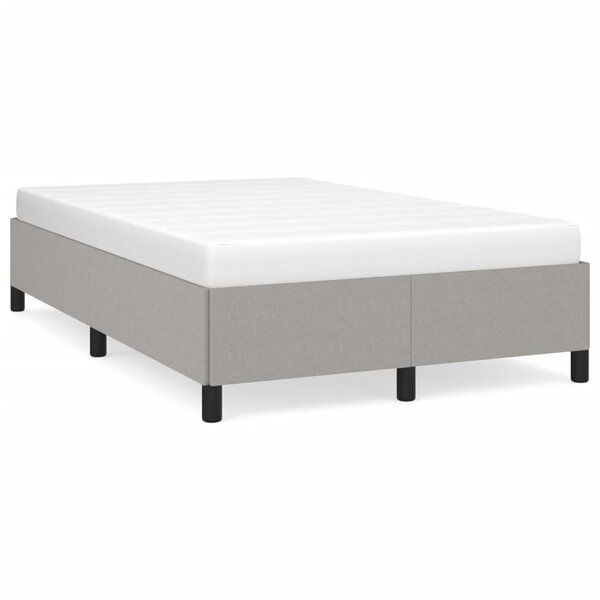 vidaXL Cadre de lit sans matelas gris clair 120x200 cm tissu