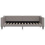 vidaXL Lit de jour avec gigogne et tiroirs sans matelas taupe 80x200cm