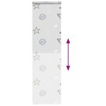 vidaXL Store enrouleur de douche avec cassette largeur du tissu 56 cm