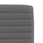 vidaXL Chaises à manger lot de 4 gris foncé tissu