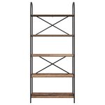 vidaXL Étagère Bois ancien 80 x 30 x 183 cm Bois d'ingénierie