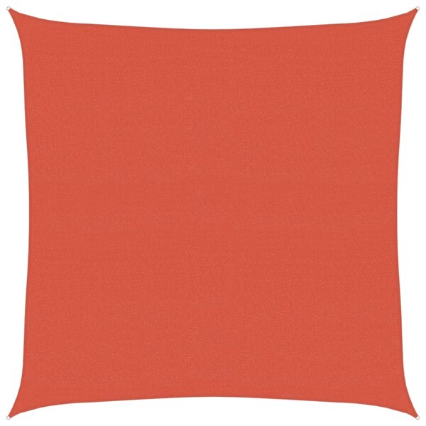 vidaXL Voile d'ombrage 160 g/m² Terre cuite 4x4 m PEHD