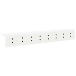 vidaXL Porte-manteau mural Blanc 80 x 10.5 x 10.5 cm Bois d'ingénierie