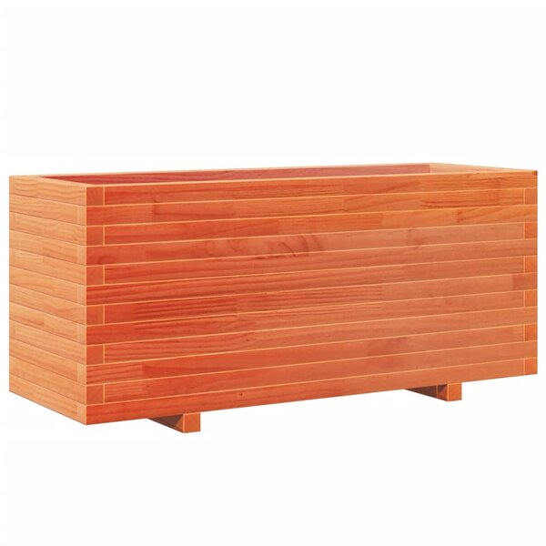 vidaXL Jardinière cire marron 110x40x49 5 cm bois de pin massif