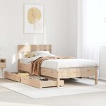 vidaXL Cadre de lit sans matelas 90x200 cm bois de pin massif