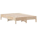 vidaXL Cadre de lit sans matelas 120x190 cm bois de pin massif