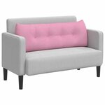 vidaXL Coussin de Dos Rose 140 x 24 x 50 cm tissu