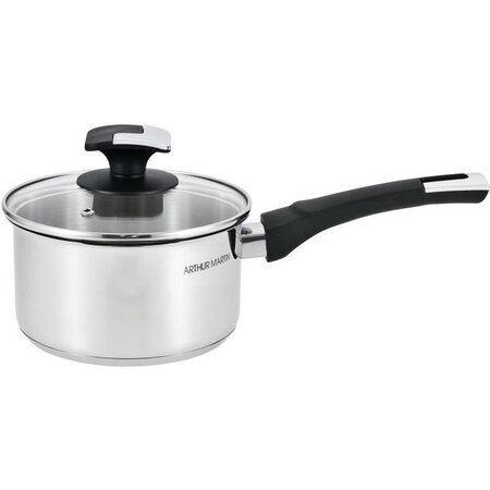 ARTHUR MARTIN - Casserole avec couvercle - Inox - 20 cm - Tous feux dont induction