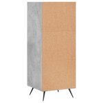 vidaXL Armoire à étagères gris béton 34 5x32 5x90 cm bois d'ingénierie