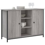 vidaXL Buffet sonoma gris 100x35x70 cm bois d'ingénierie
