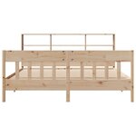 vidaXL Cadre de lit sans matelas 200x200 cm bois massif de pin