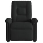 vidaXL Fauteuil de massage inclinable électrique Noir Tissu