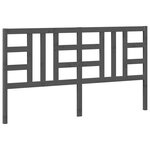 vidaXL Tête de lit Gris 186x4x100 cm Bois massif de pin