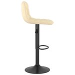 vidaXL Tabourets de bar lot de 2 crème velours