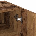 vidaXL Meuble TV Bois Ancien 40.5 x 30 x 102 cm Bois d'ingénierie