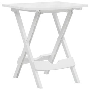 vidaXL Table pliable de jardin 45 5x38 5x50 cm Blanc