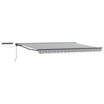 vidaXL Auvent rétractable électrique Anthracite et blanc 5 x 3 m