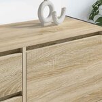 vidaXL Meuble TV Sonoma 100 x 36 x 49.5 cm Bois d'ingénierie