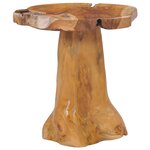 vidaXL Table basse 40x40 cm Bois de teck massif