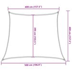 vidaXL Voile d'ombrage 160 g/m² trapèze marron 4/5x4 m PEHD