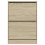 vidaXL Armoire à chaussures chêne sonoma 60x21x87 5 cm bois ingénierie