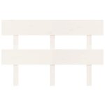 vidaXL Tête de lit Blanc 124x3x81 cm Bois massif de pin